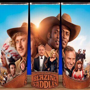 Blazing Saddles 70s Western Comedy Movie Cup Mug Tumbler 20oz